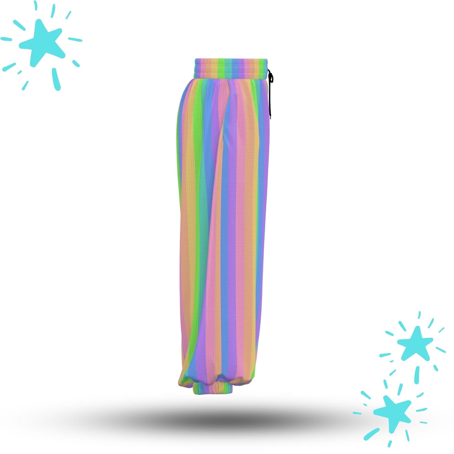 Pastel Rainbow Stripe Clown Pants