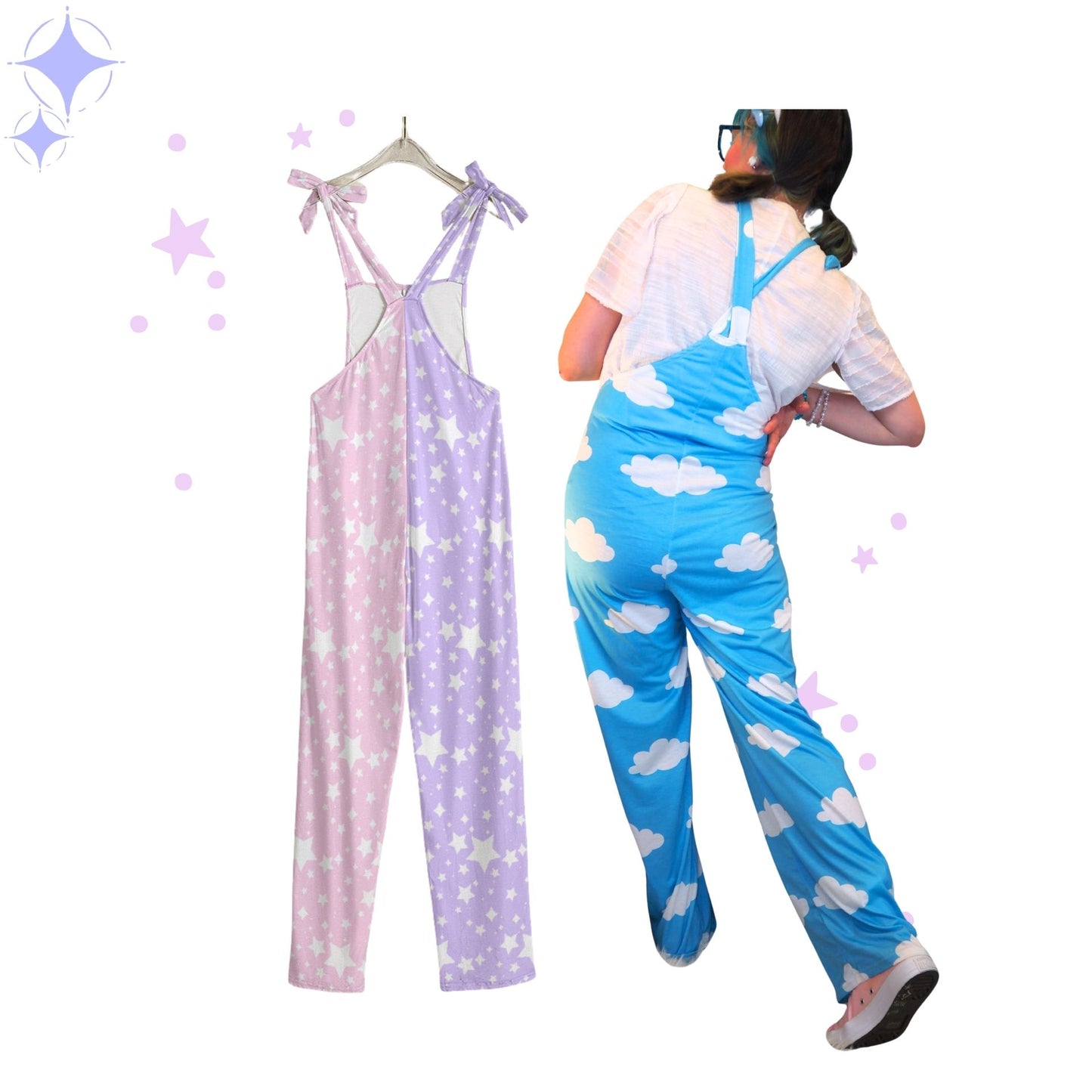 Pastel Stardust Yume Kawaii Overalls