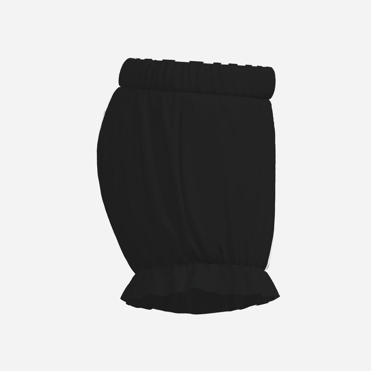 Pufflette Pants Pierrot Stripe Black White Split Puffy Jester Bloomers Clown Shorts