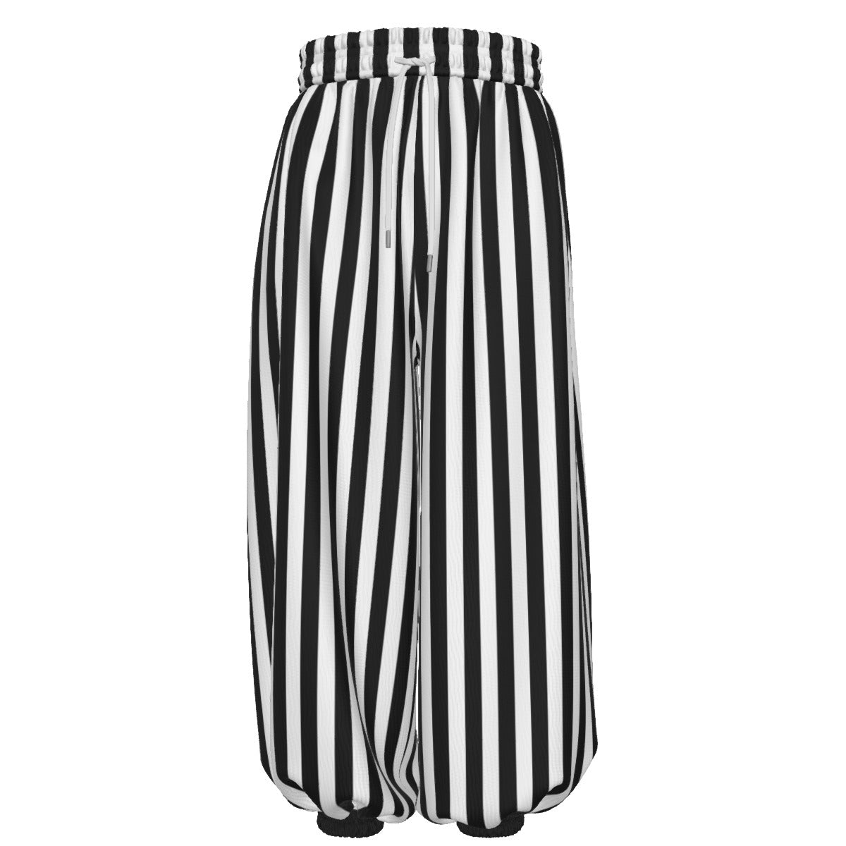 Pierrot BW Stripe Jester Clown Pants