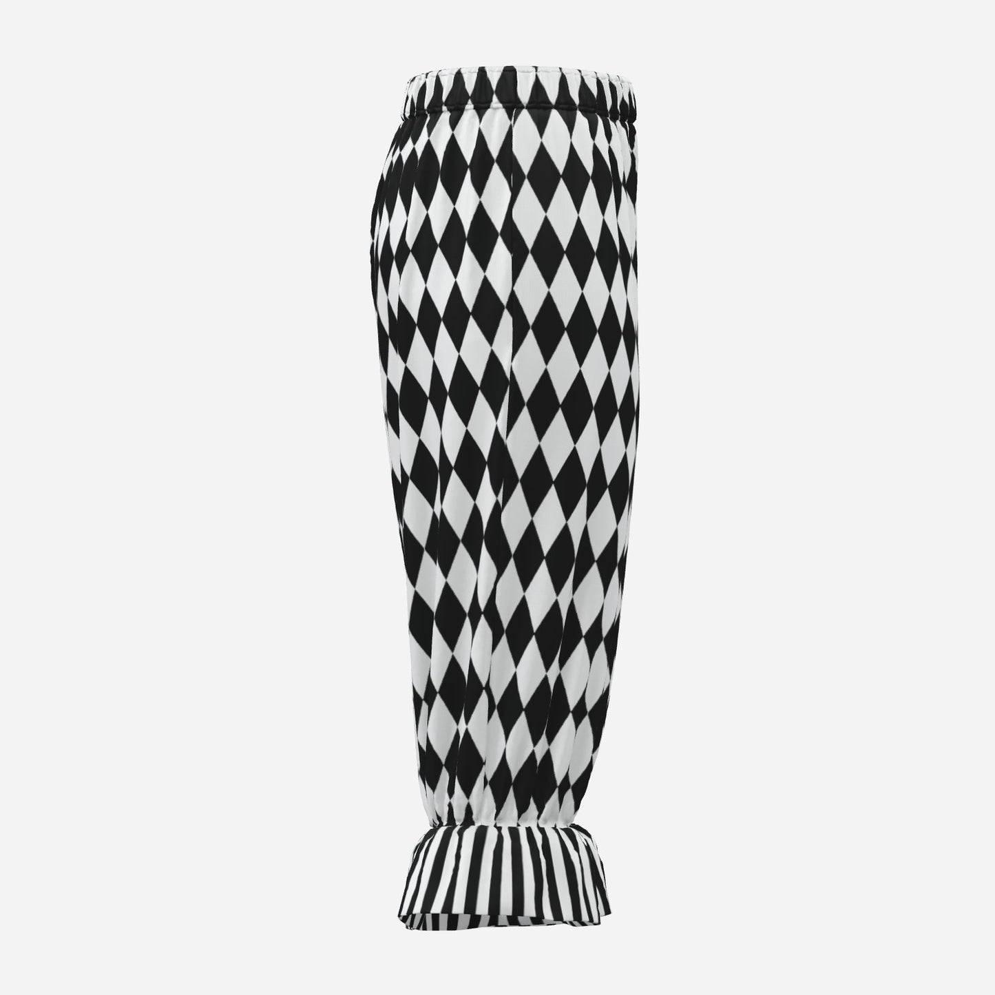 Pierrot Diamond Harlequin Ruffle Bloomers Clown Pants