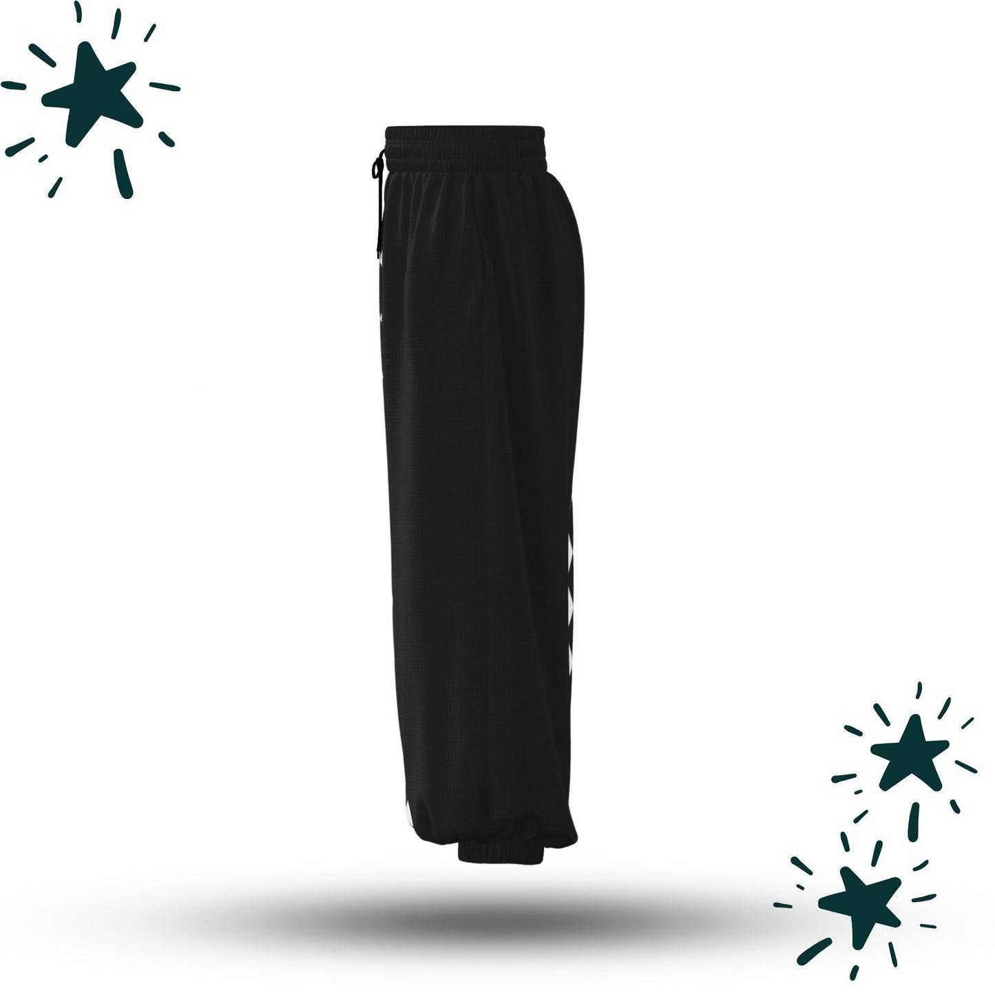 Pierrot Harlequin Half Split Jester Clown Pants