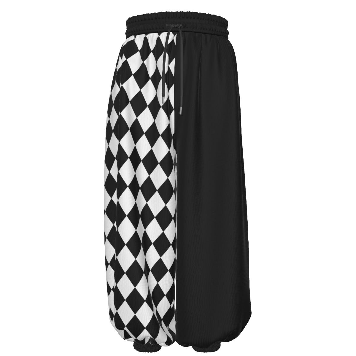 Pierrot Harlequin Split Jester baggy costume clown Pants 