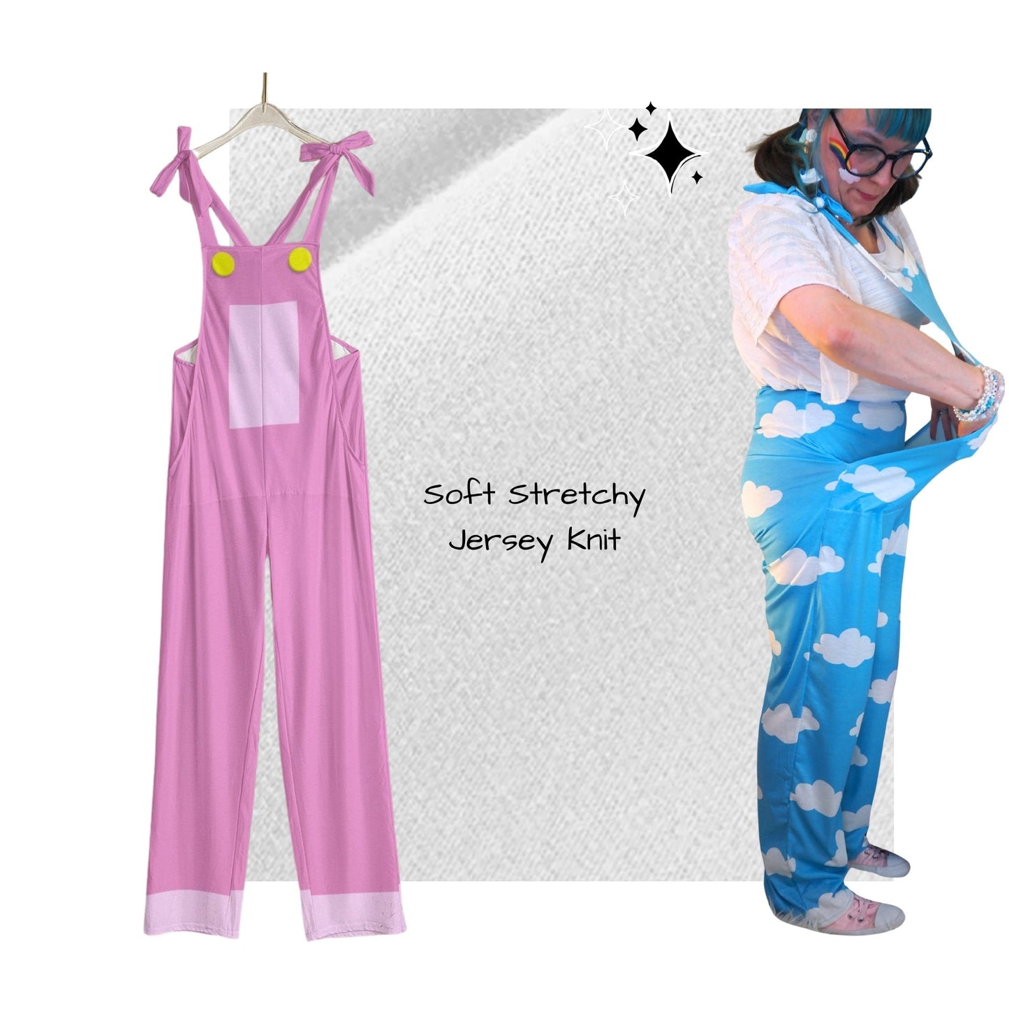 Pinke Latzhose von Kidcore