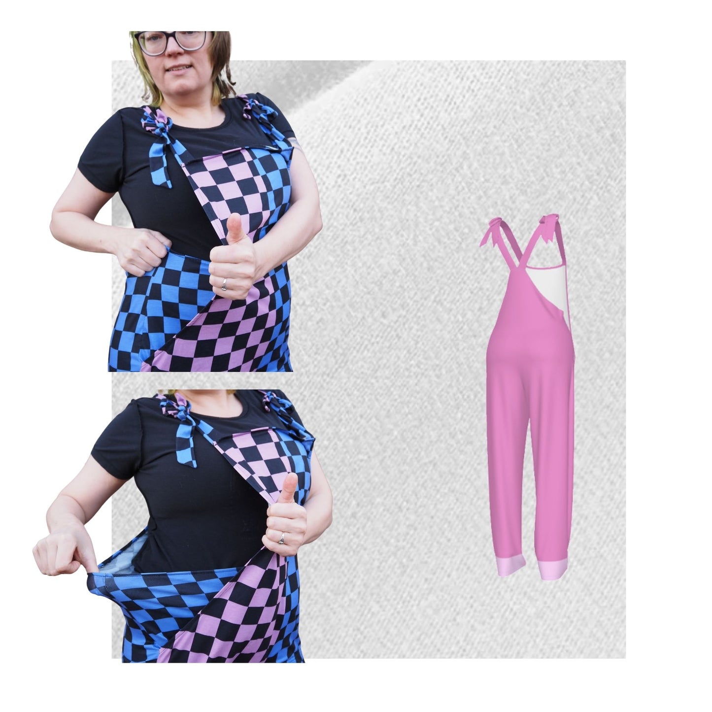 Pinke Latzhose von Kidcore