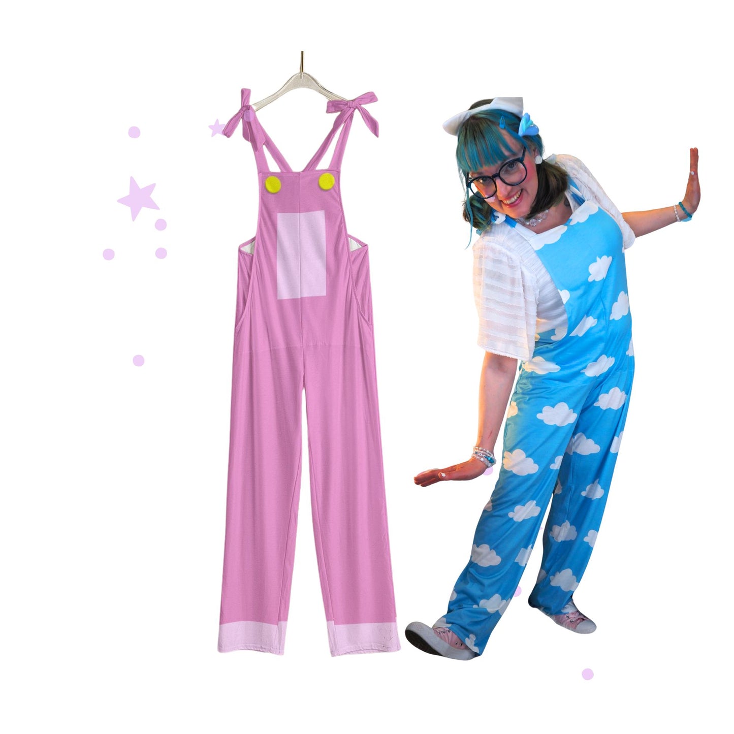 Pinke Latzhose von Kidcore