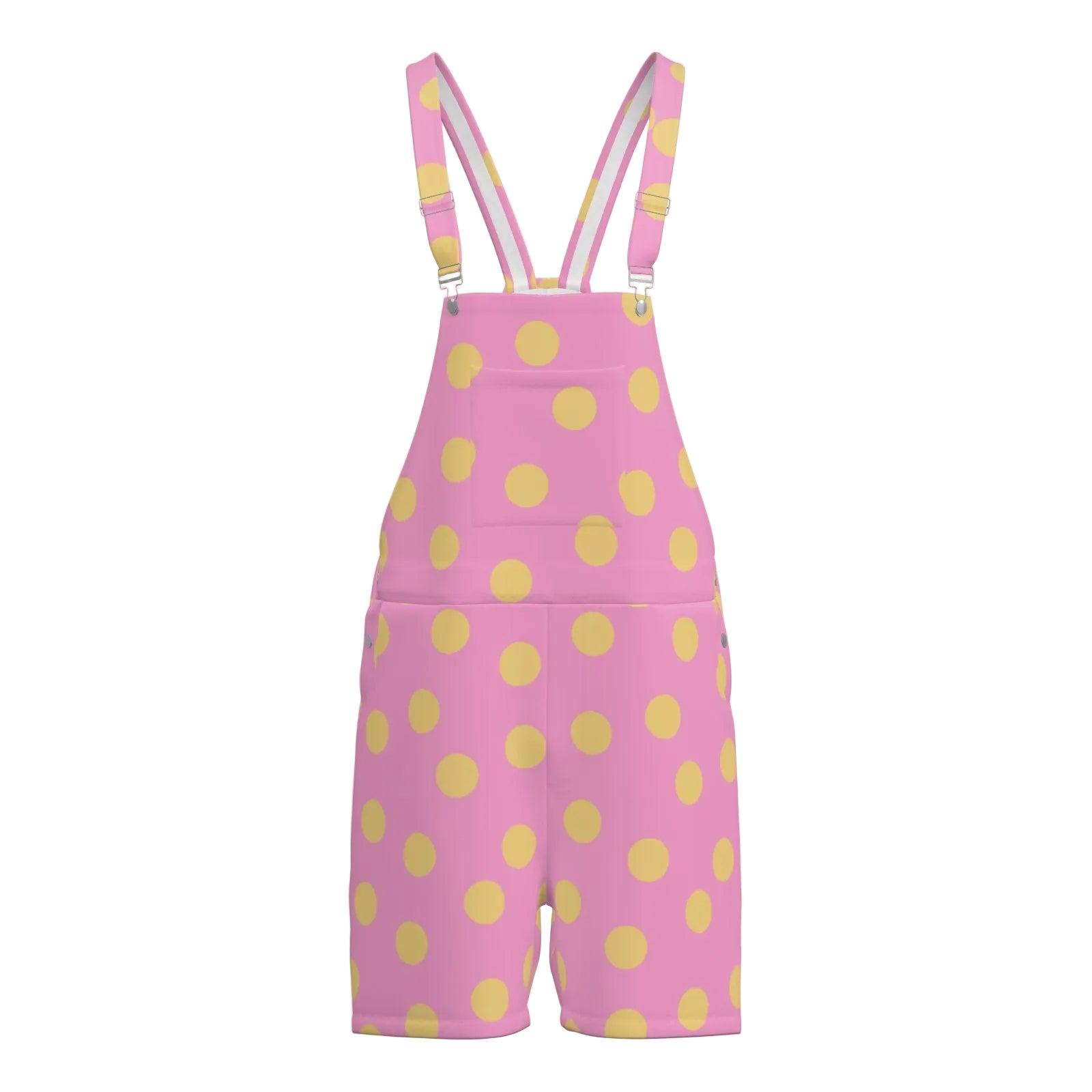 Pink n Butter Polkadots Shortie overalls 