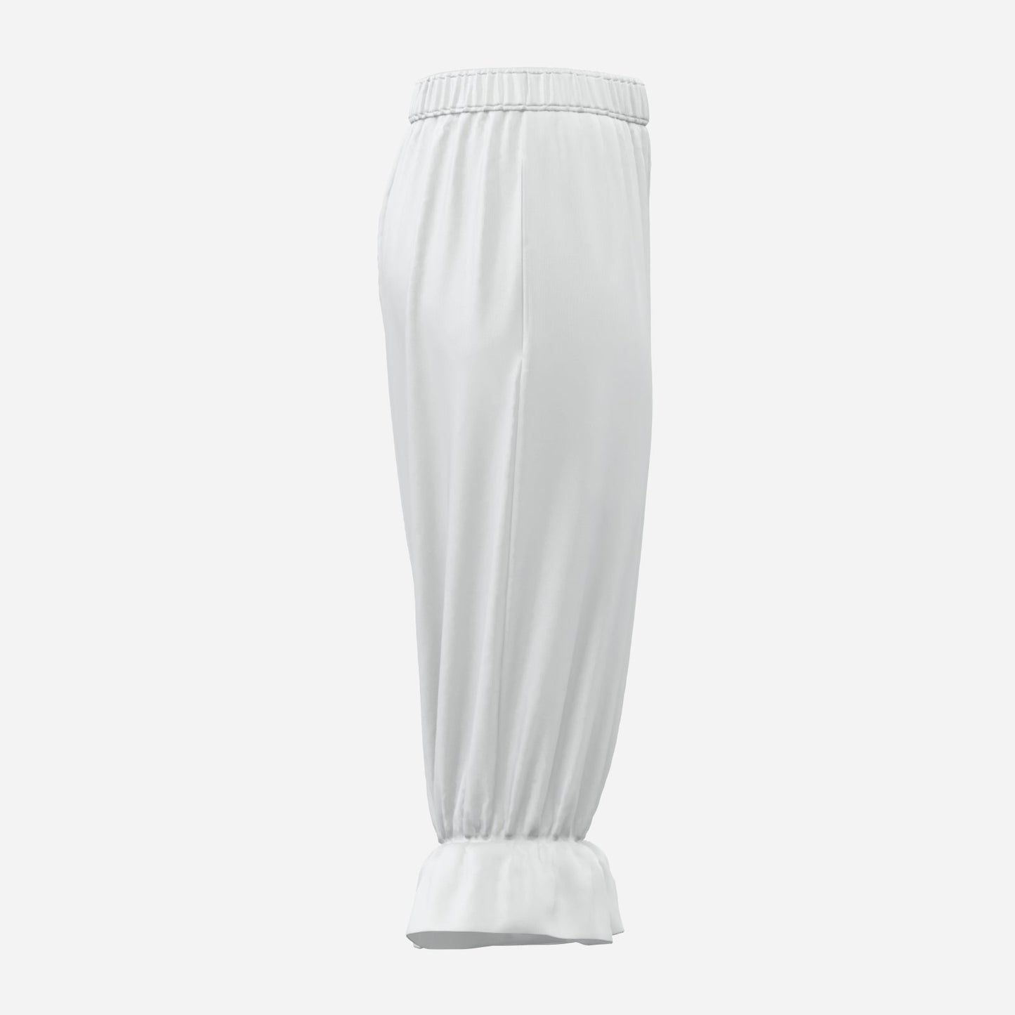 Plain white ruffle bloomers other side