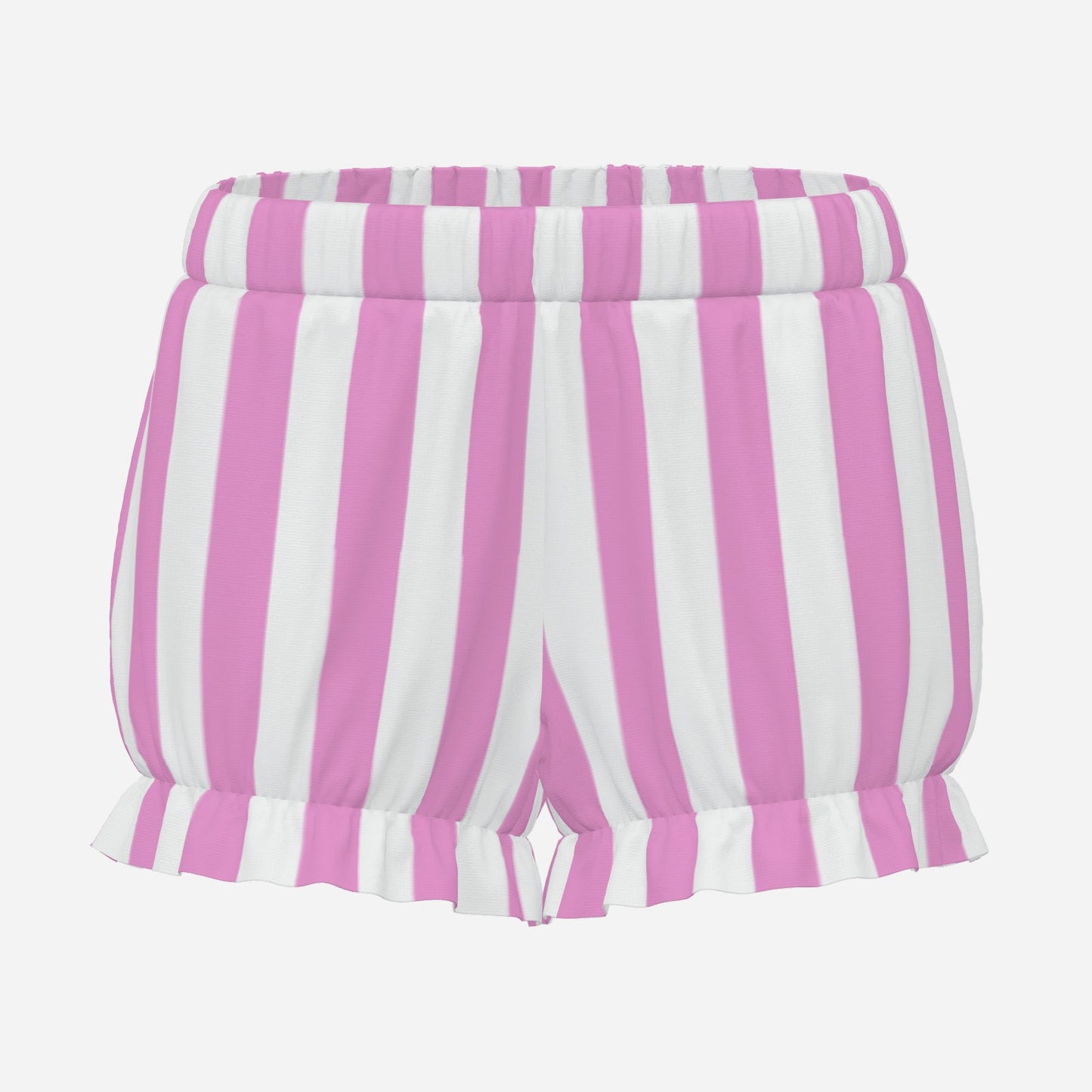 Pufflette Pants Pretty Pink White Stripe Jester Bloomers Puffy Clown Shorts