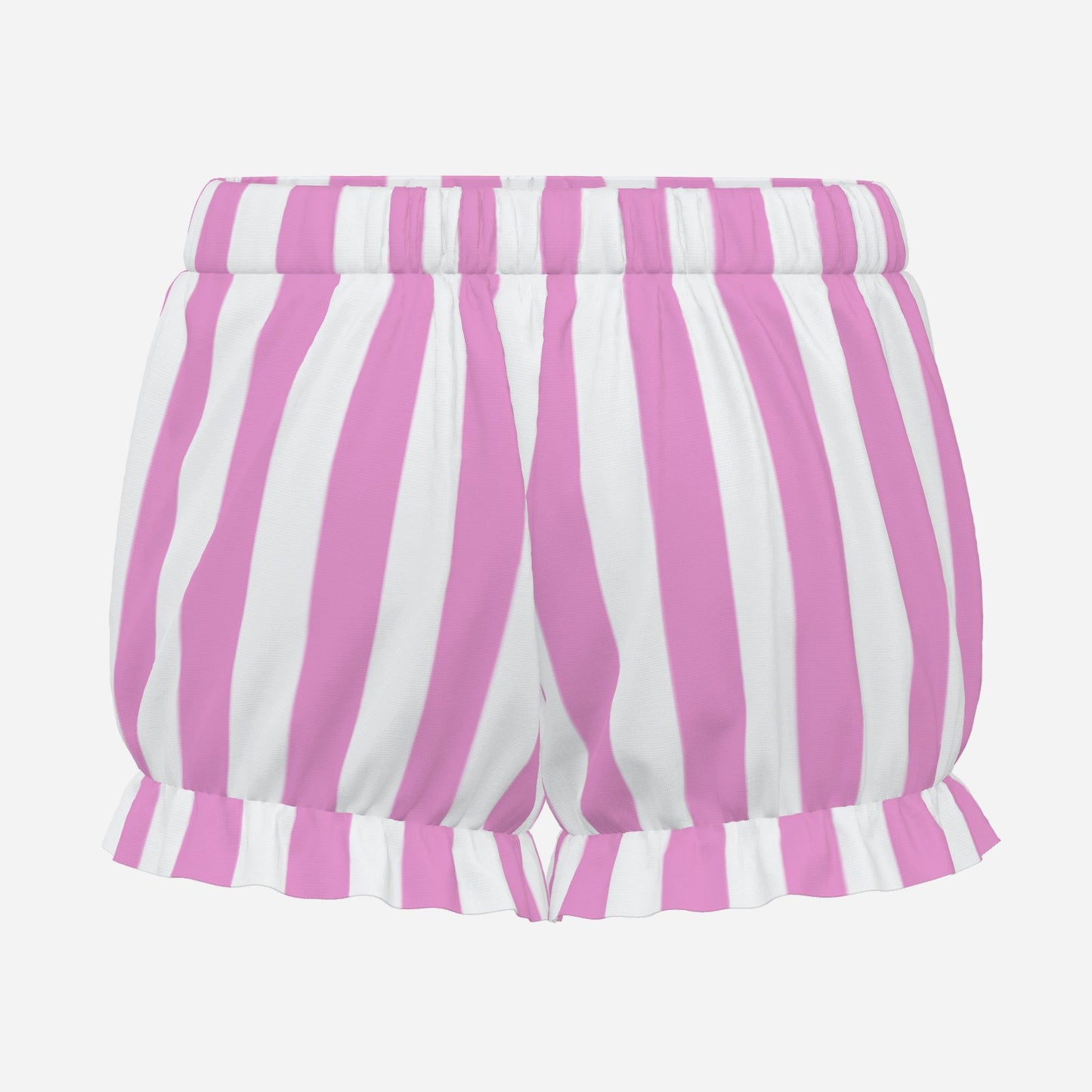 Pufflette Pants Pretty Pink White Stripe Jester Bloomers Puffy Clown Shorts
