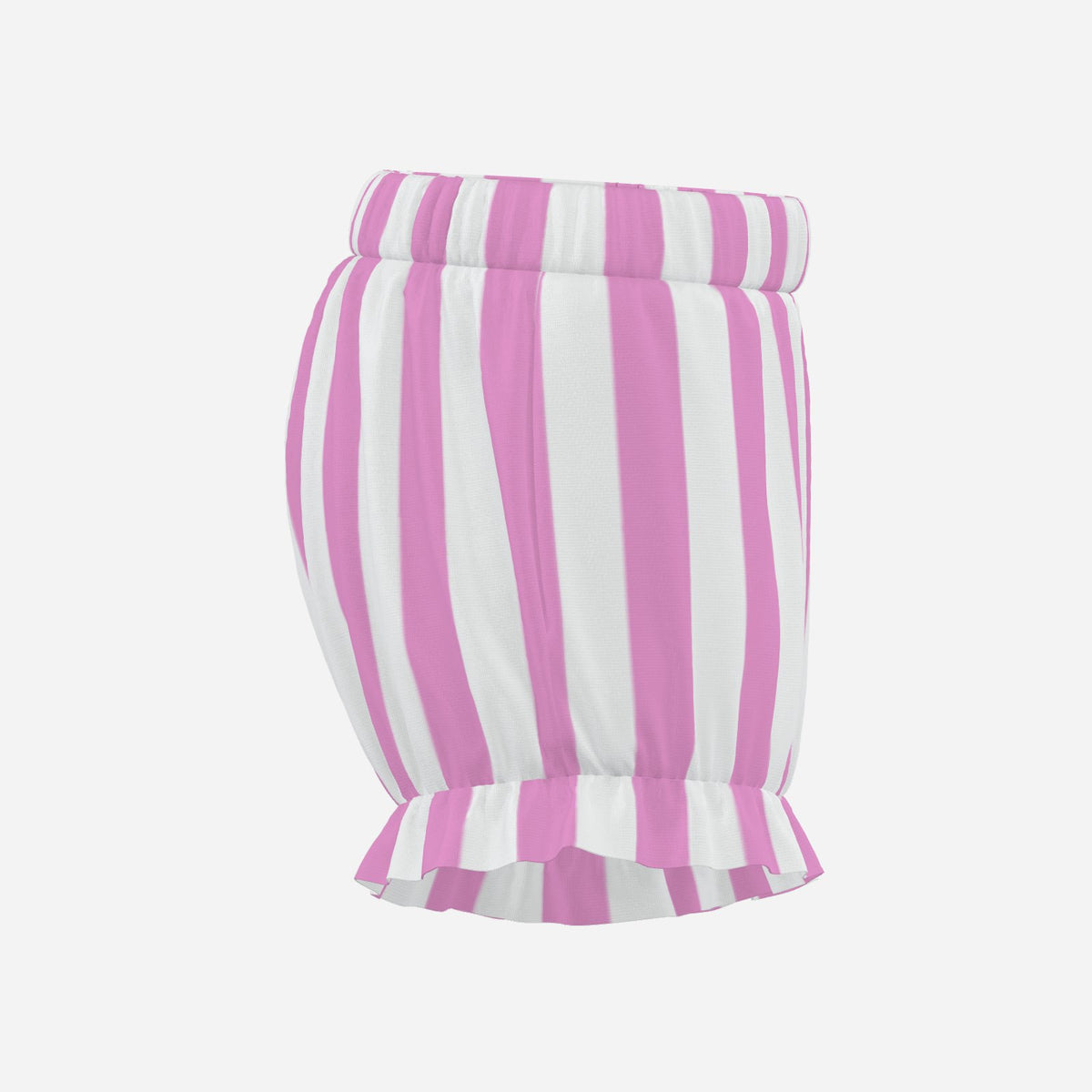 Pufflette Pants Pretty Pink White Stripe Jester Bloomers Puffy Clown Shorts