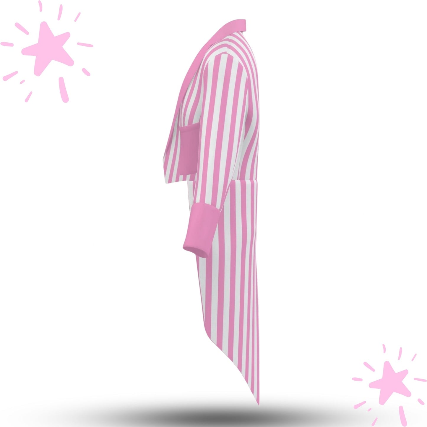 Pretty Pink White Stripe Clown Tailcoat