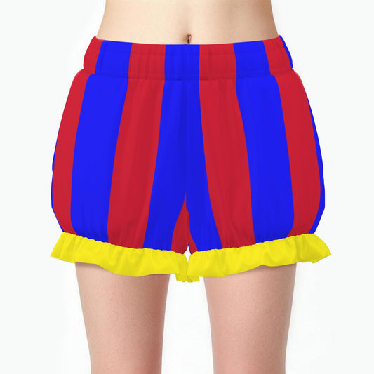 Pufflette Pants Primary Pal Poofy Red Blue Yellow Clown Shorts Ruffle Knickers