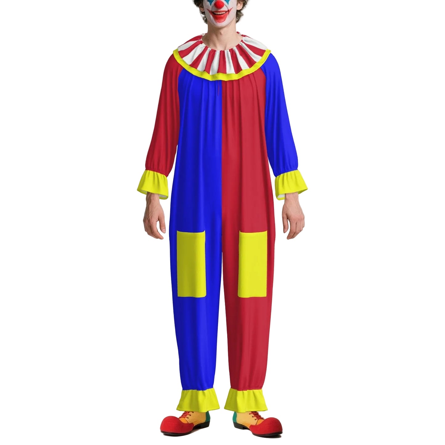 Primary Patches Pro Clown Suit w Pockets