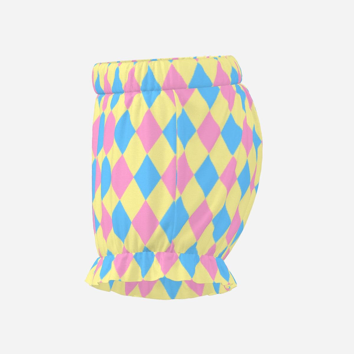 Pufflette Pants Dreamy Pastel Pink Yellow Blue Harlequin Jester Bloomers Clown Shorts