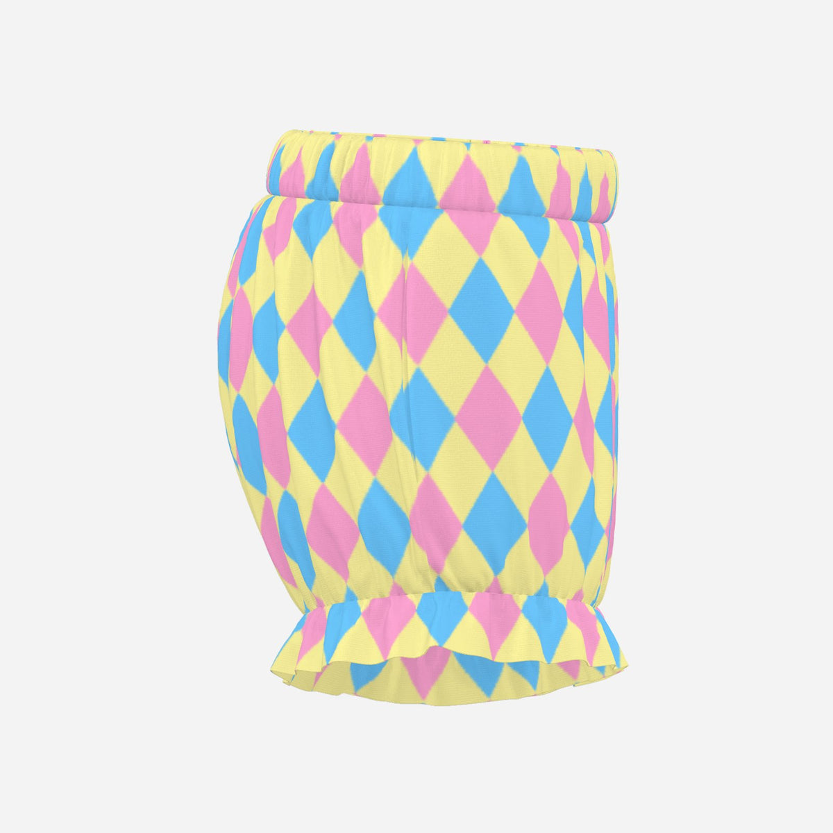 Pufflette Pants Dreamy Pastel Pink Yellow Blue Harlequin Jester Bloomers Clown Shorts