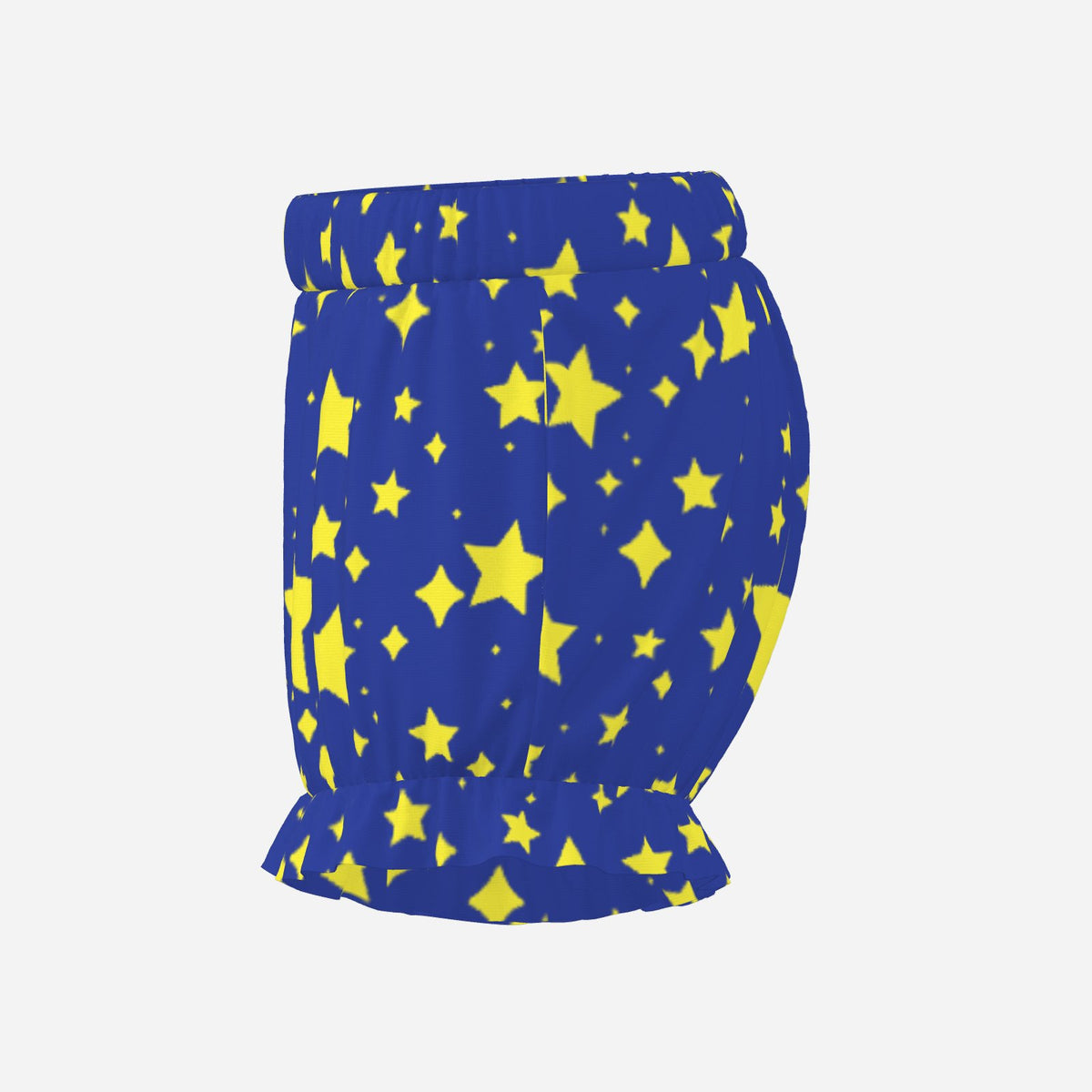 Pufflette Pants Night Stardust Blue Yellow Clown Bloomers Jester Shorts