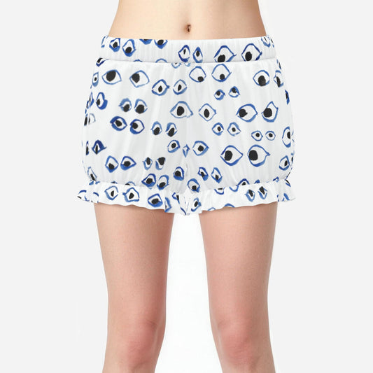 Pufflette Pants Not So Evil Eyes Puffy Clown Shorts Weird Jester Bloomers