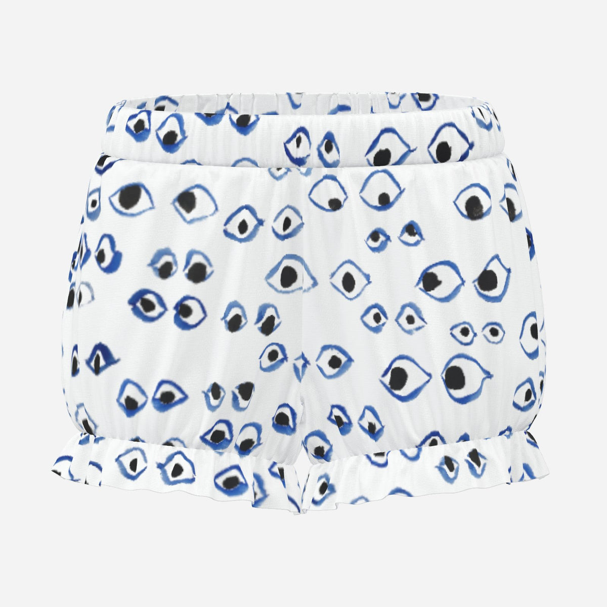 Pufflette Pants Not So Evil Eyes Puffy Clown Shorts Weird Jester Bloomers