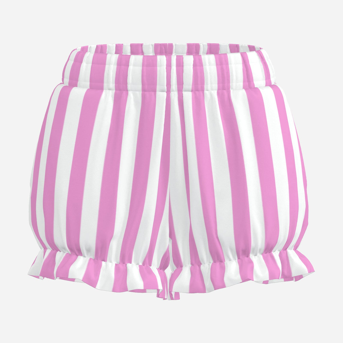 Pufflette Pants Pretty Pink White Stripe Jester Bloomers Puffy Clown Shorts