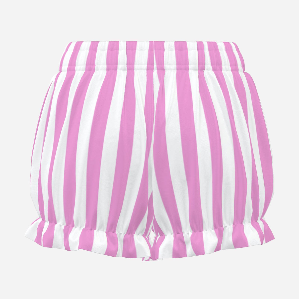 Pufflette Pants Pretty Pink White Stripe Jester Bloomers Puffy Clown Shorts