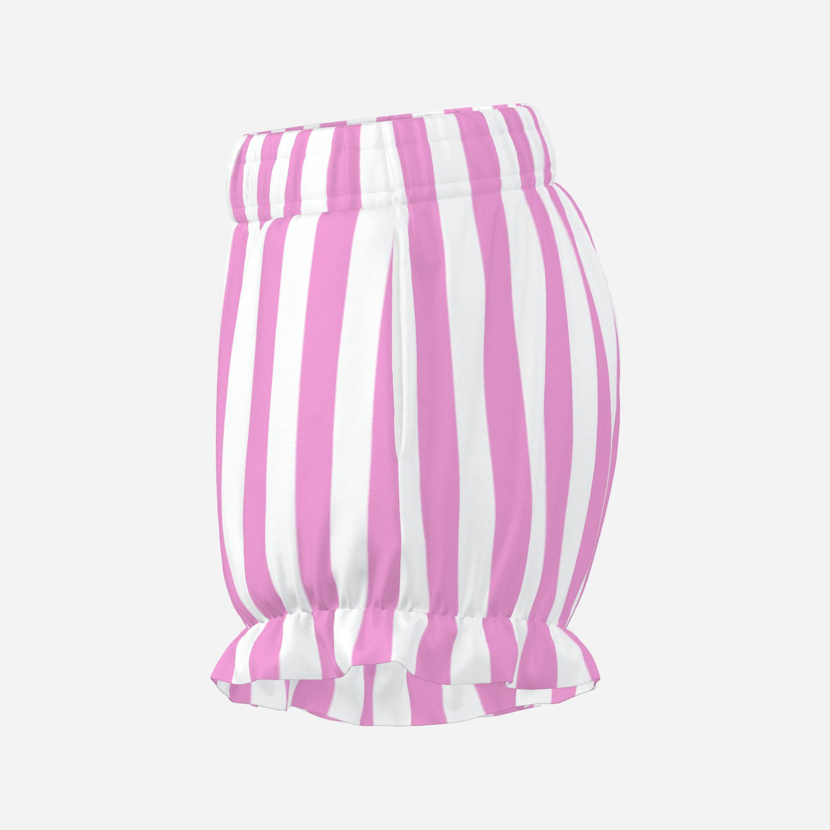 Pufflette Pants Pretty Pink White Stripe Jester Bloomers Puffy Clown Shorts