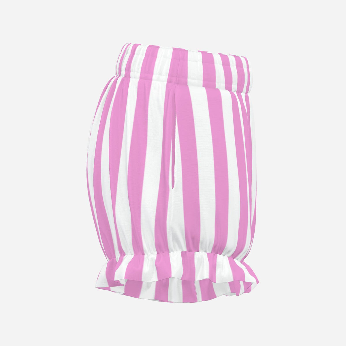 Pufflette Pants Pretty Pink White Stripe Jester Bloomers Puffy Clown Shorts