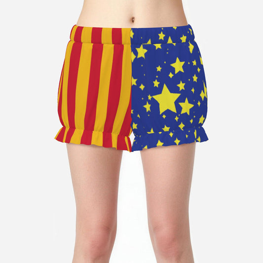 Pufflette Pants Sun Stripe Night Stardust Ruffle Jester Bloomer Clown Shorts