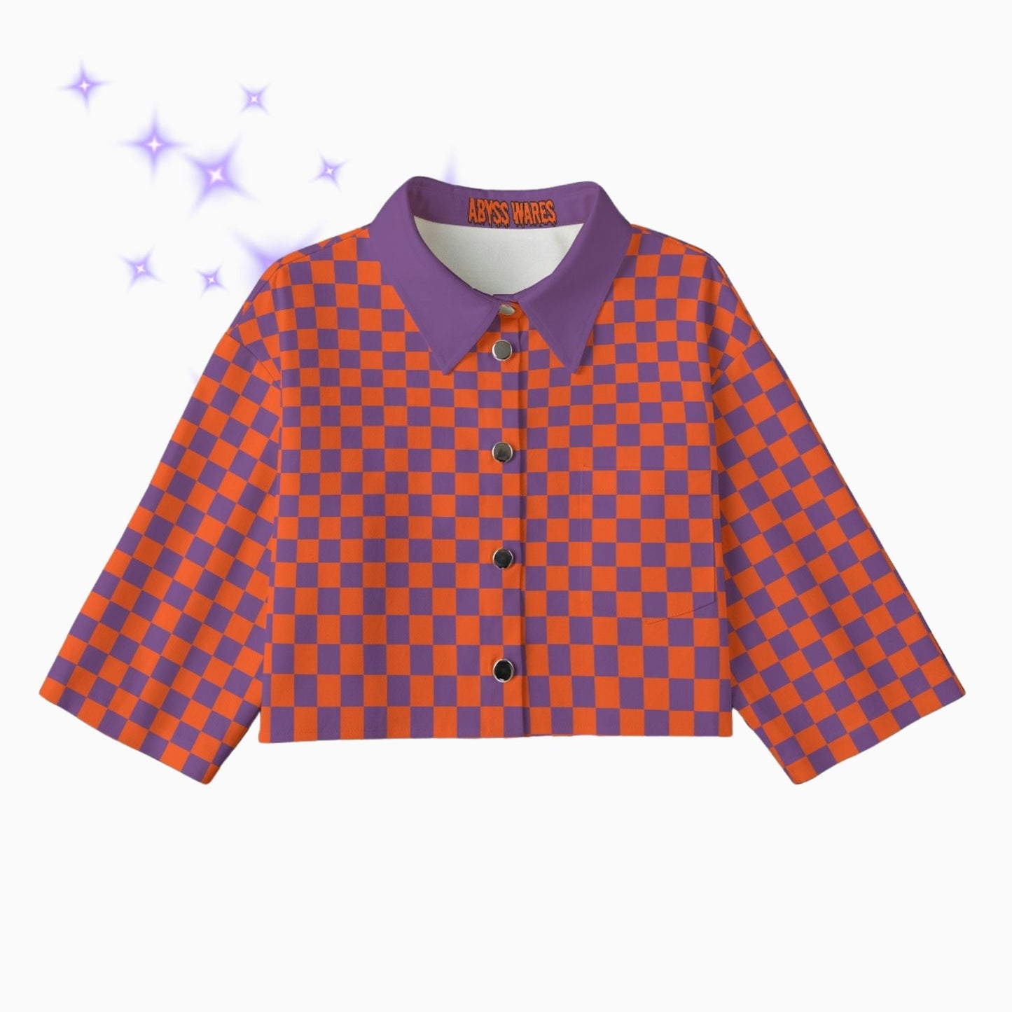 Orange You Grape Tangerine Purple Checker Bolero