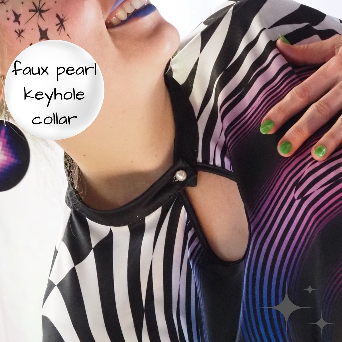 Rainbow Portal Manta Ray Dress