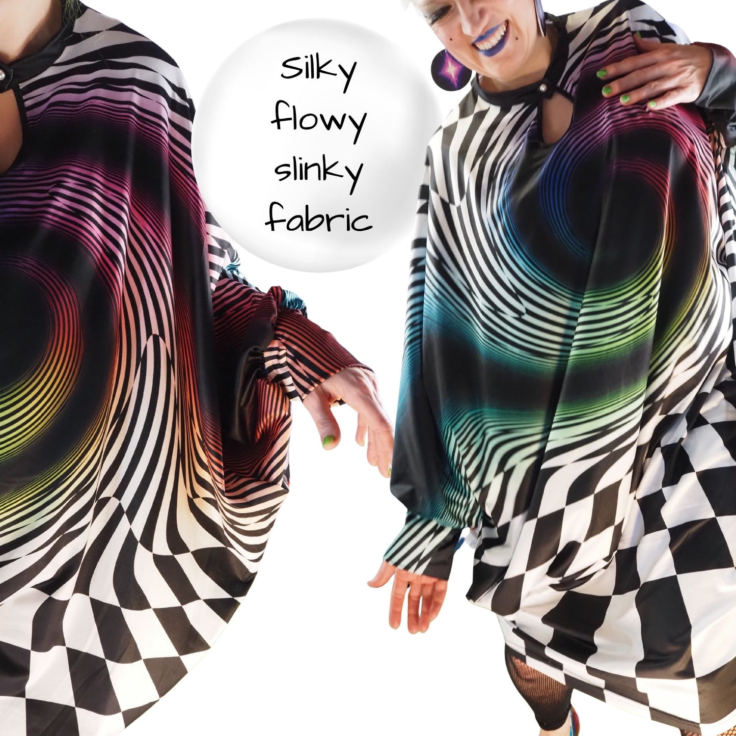 Rainbow Portal Manta Ray Dress