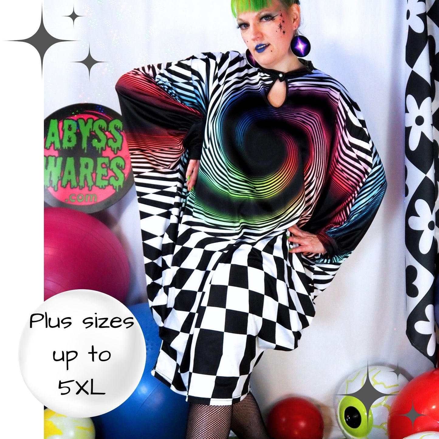 Rainbow Portal Manta Ray Dress
