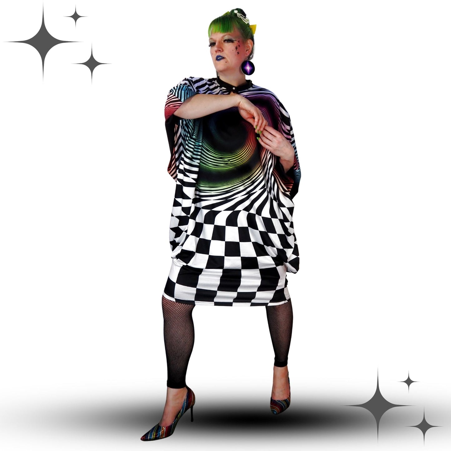 Rainbow Portal Manta Ray Dress