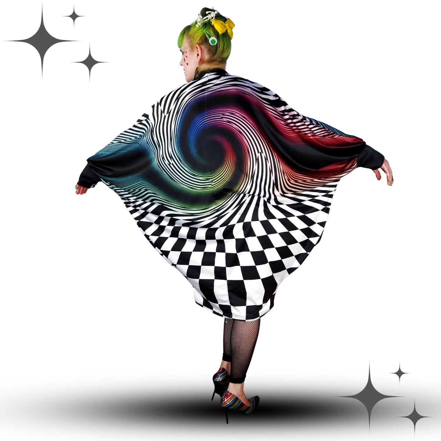 Rainbow Portal Manta Ray Dress
