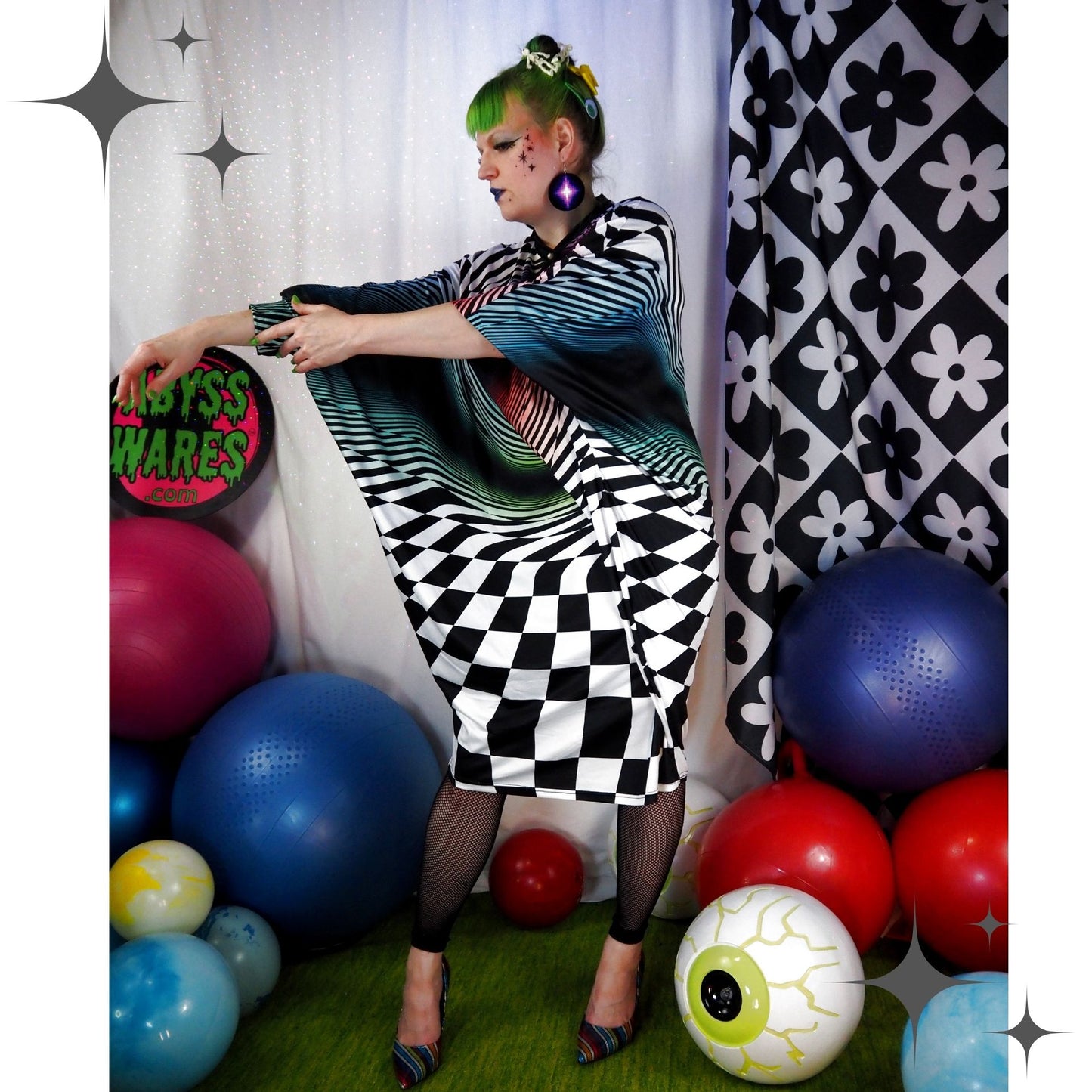 Rainbow Portal Manta Ray Dress