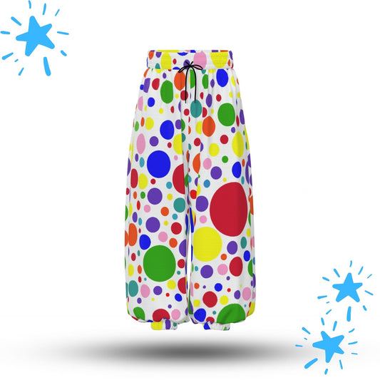 Rainbow Spots Vibrant Clown Pants