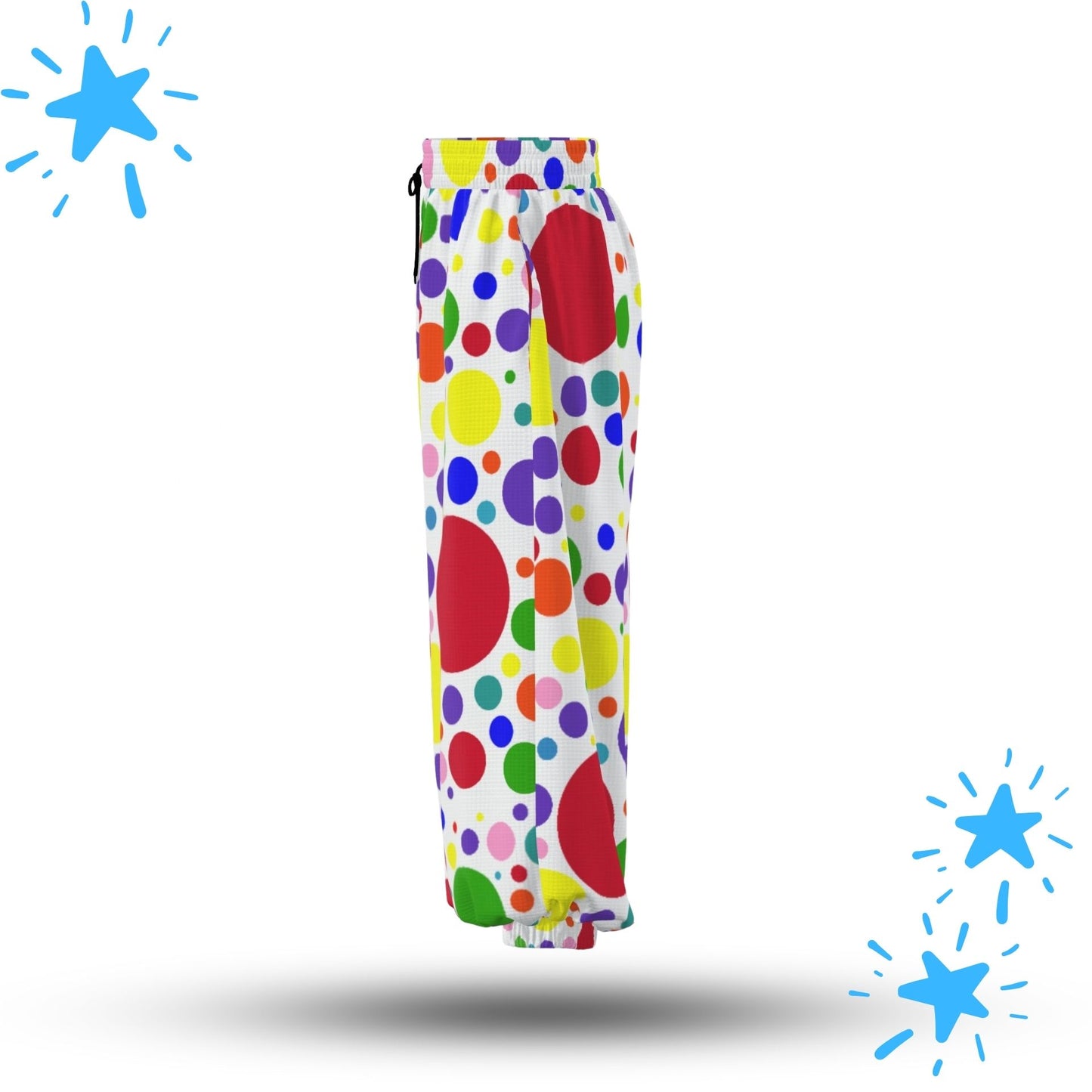 Rainbow Spots Vibrant Clown Pants