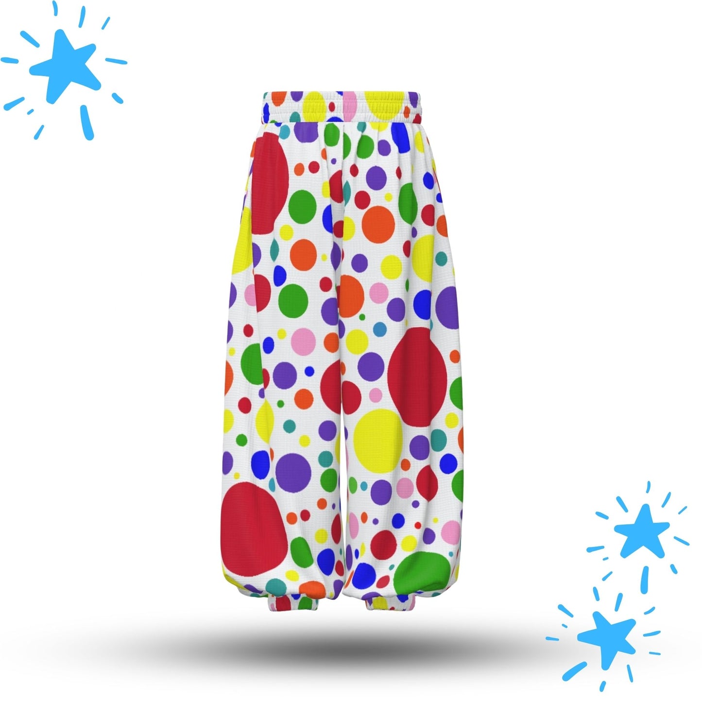 Rainbow Spots Vibrant Clown Pants