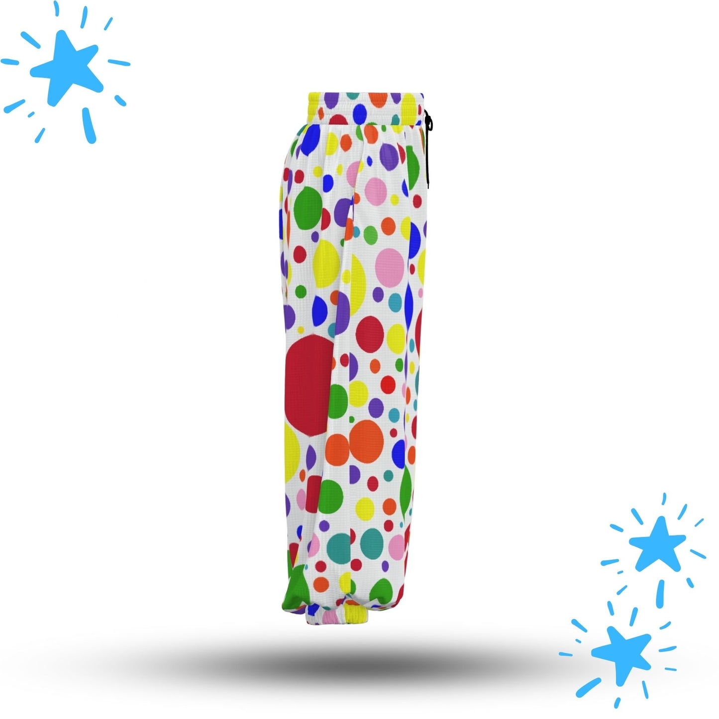 Rainbow Spots Vibrant Clown Pants