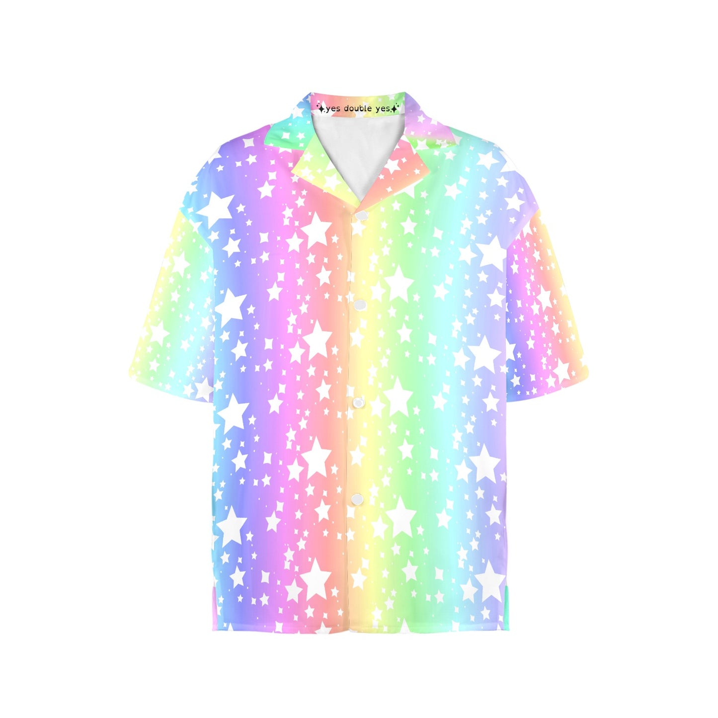 Rainbow Stardust Button Up Blouse