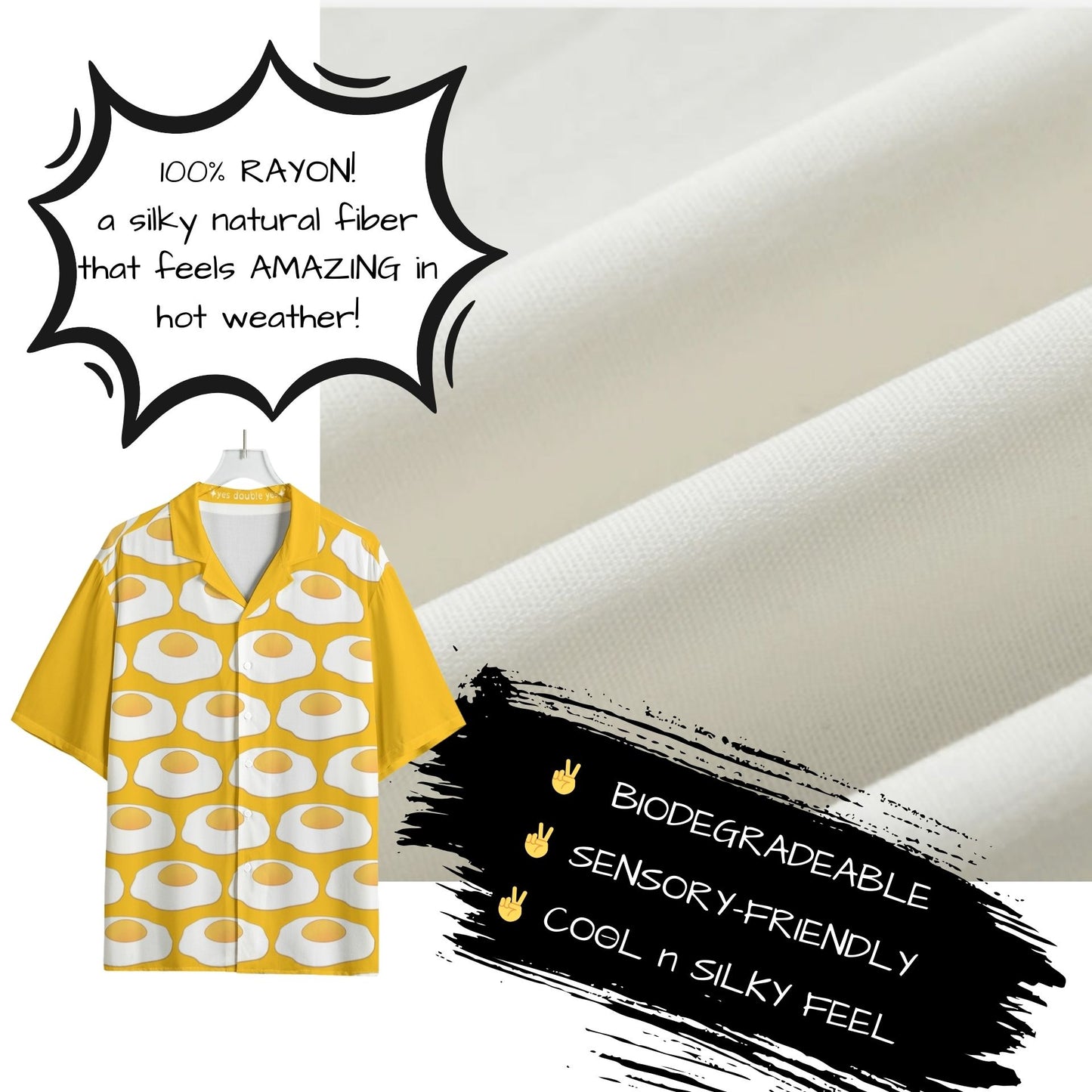 Sunny Side Up Eggs Bowling Shirt