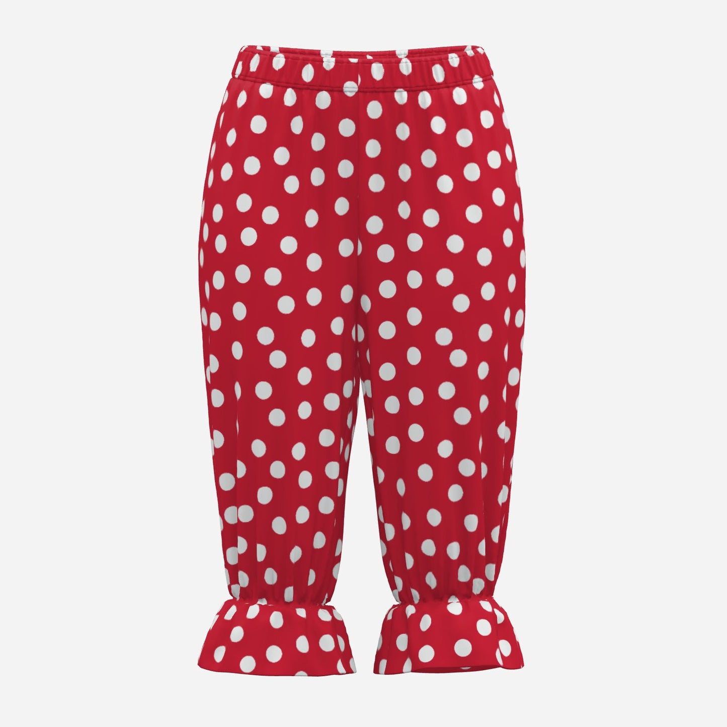 Red Dotty Ruffle Bloomers Clown Pantaloons