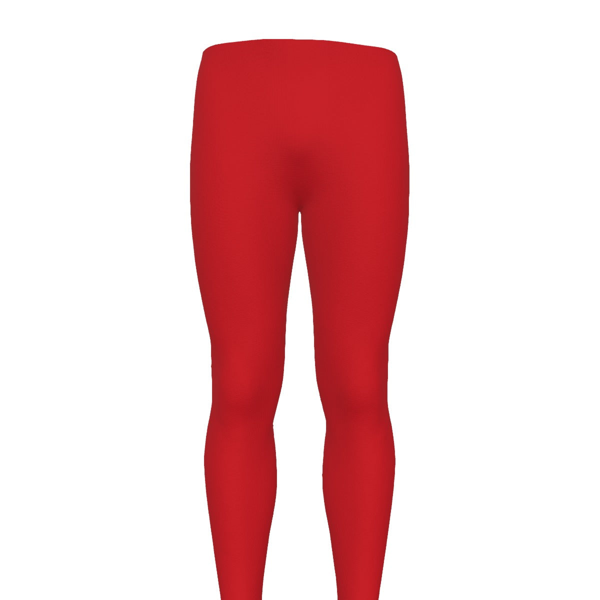 Red leggings on a white background