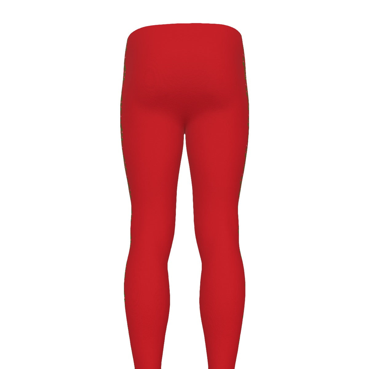Red leggings on a white background