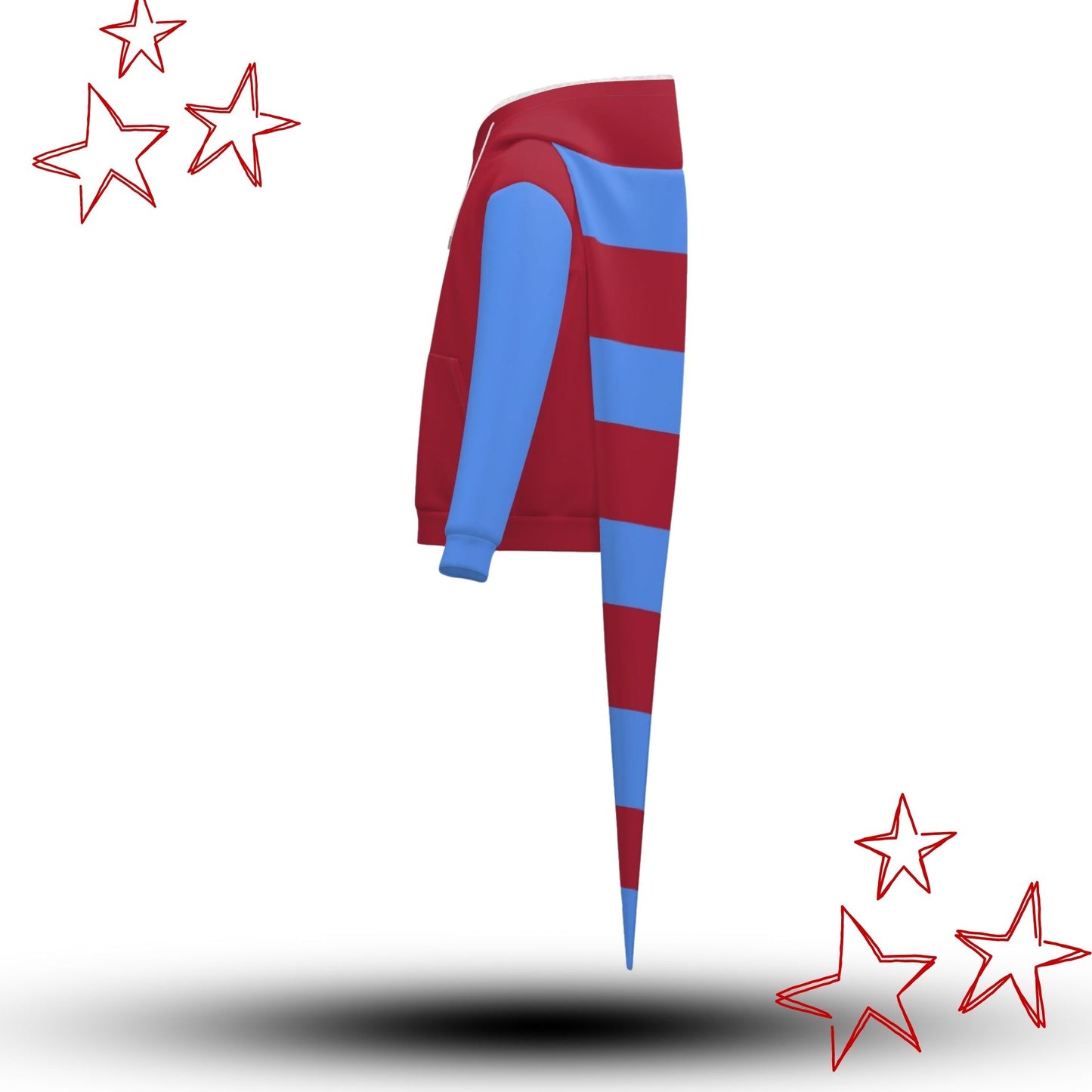 Red Ragdoll Fangtail Jester Zip Up Hoodie