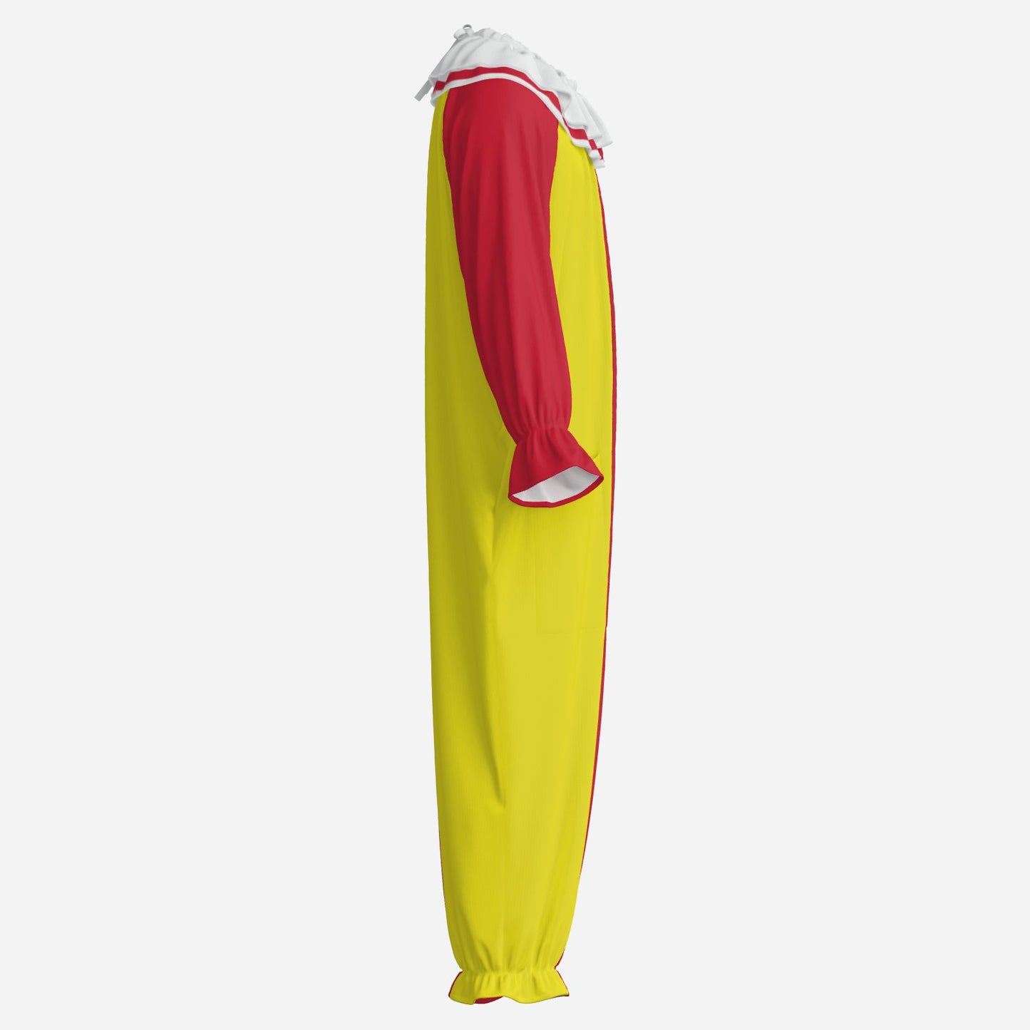 Red Yellow Split Clown Suit n Collar