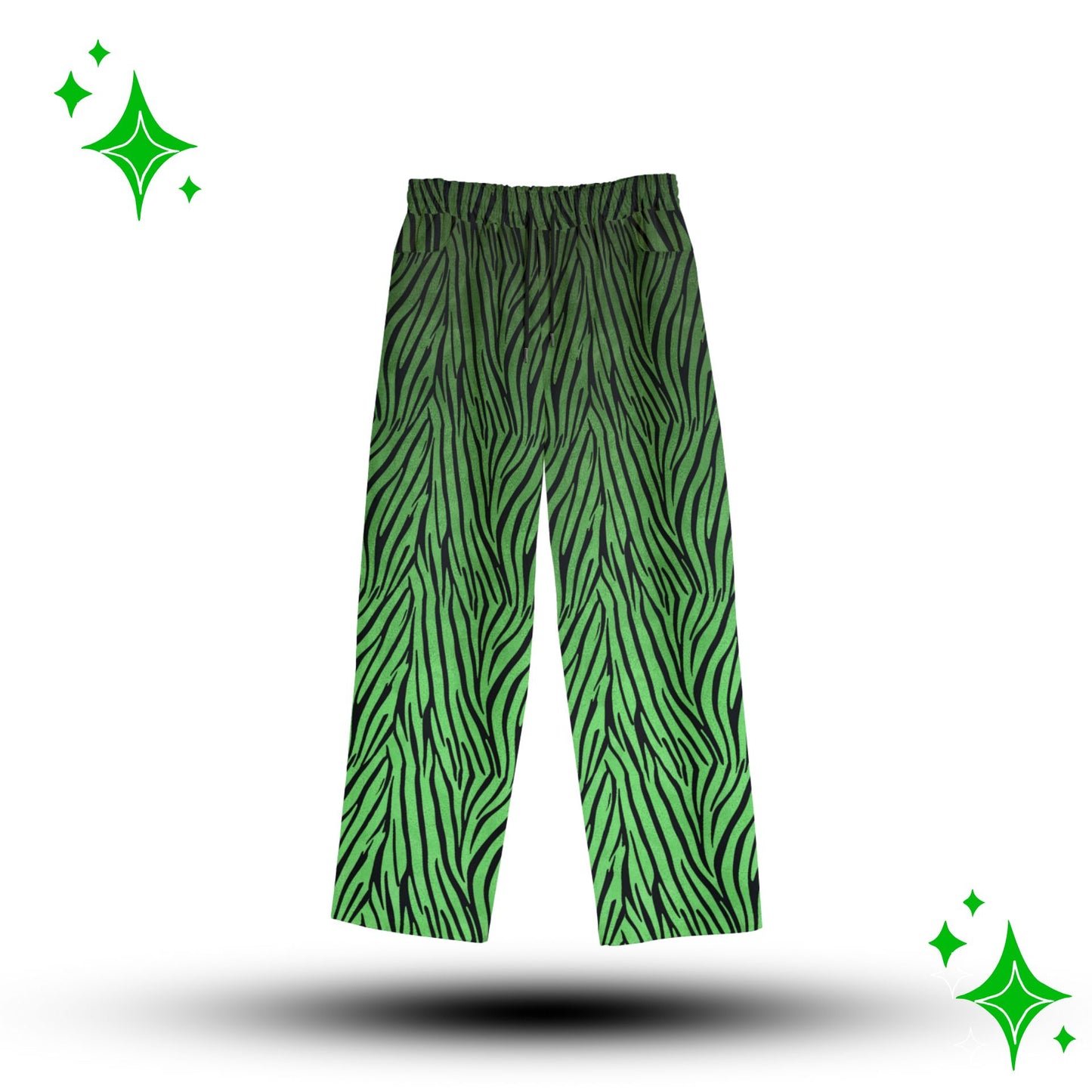 Richie Tigerstreifen-Anzughose Geldgrün