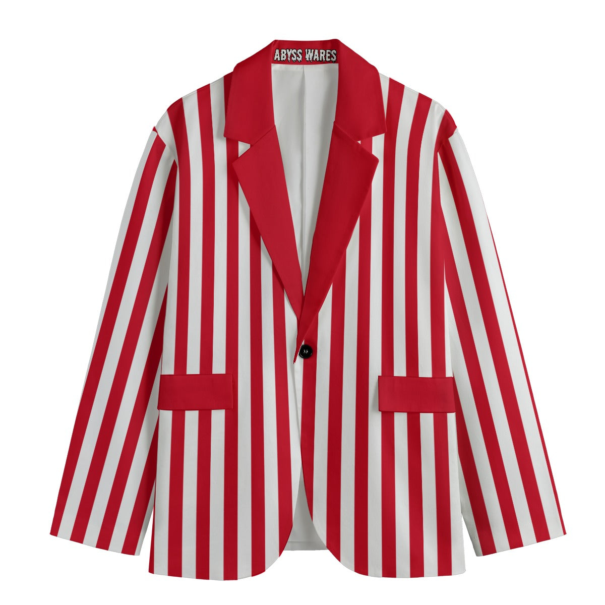 Ringelmeister Red White Stripe Mens Clown Suit Coat
