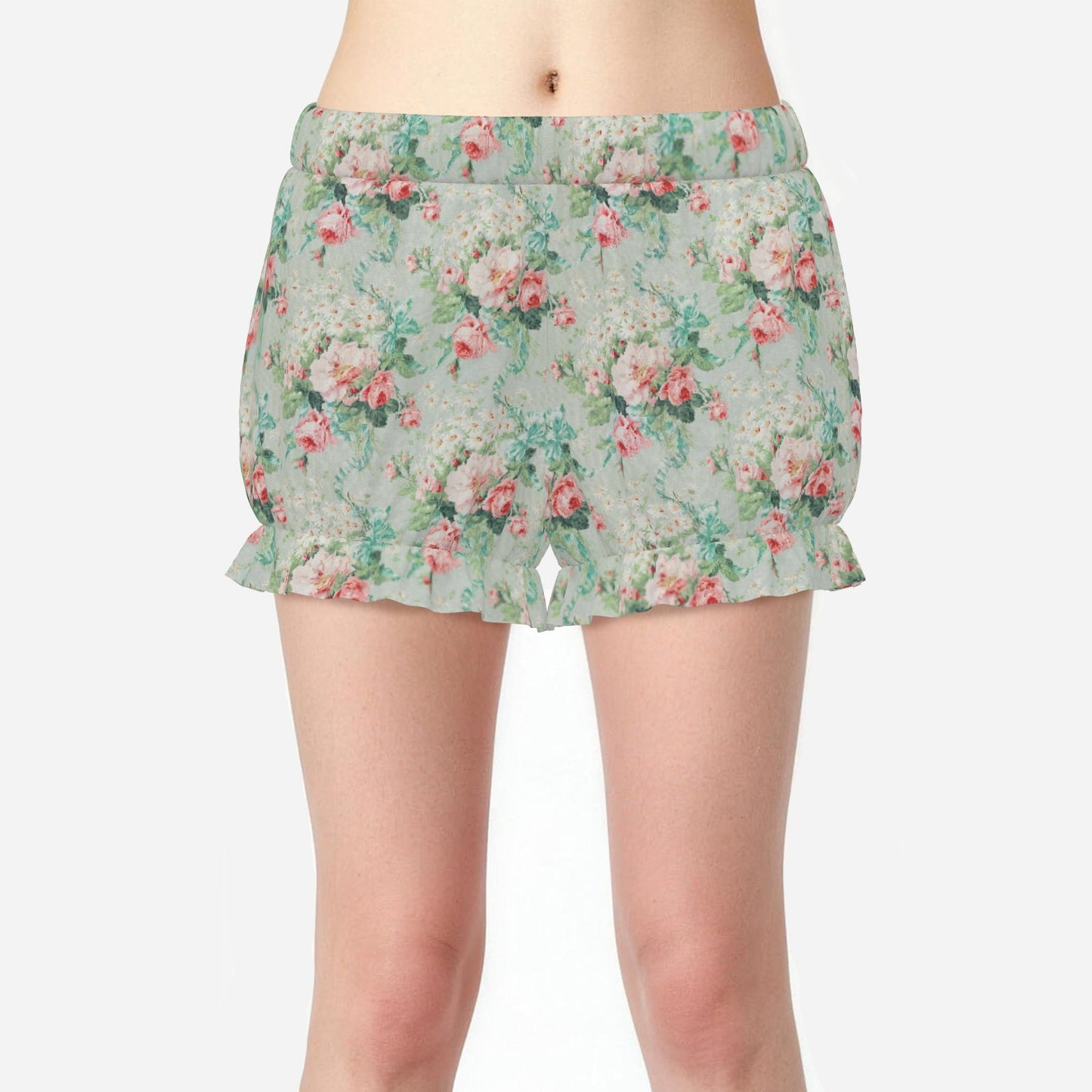Pufflette Pants Rose n Bows Jester Bloomers Ruffle Clown Shorts