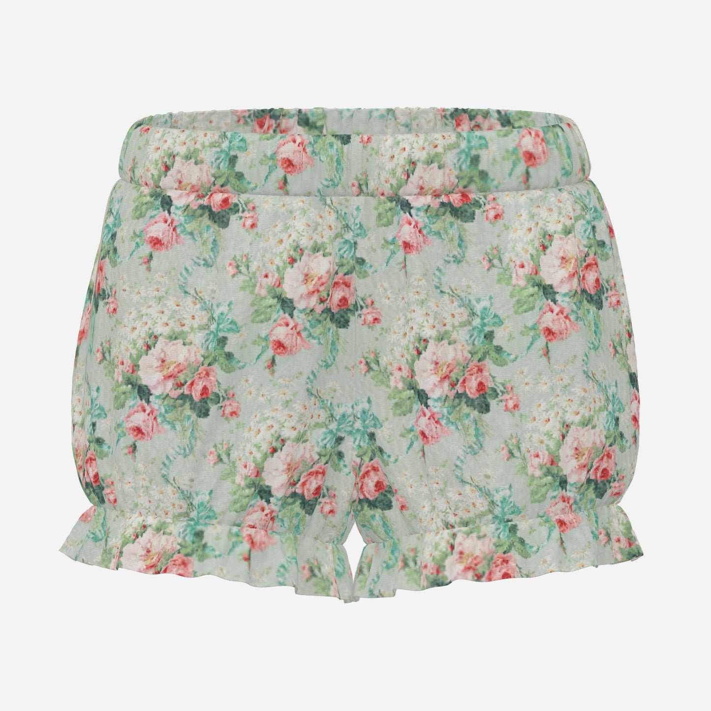 Pufflette Pants Rose n Bows Jester Bloomers Ruffle Clown Shorts